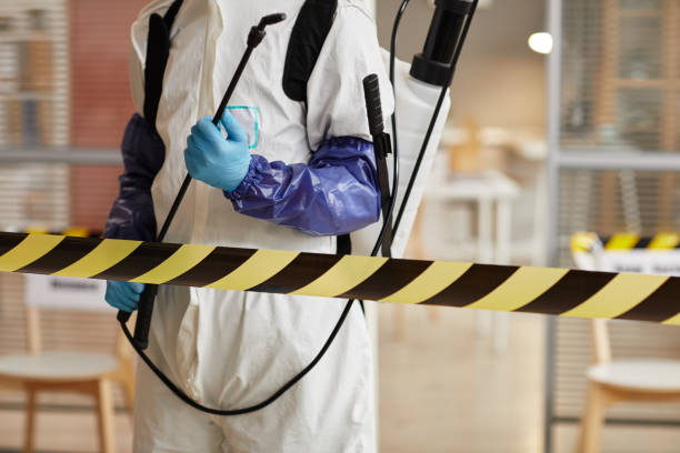 Professional Sewage Cleanup technician working in Goshen, IN